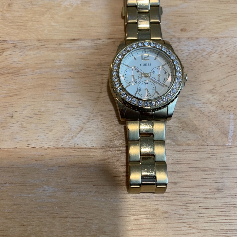 Guess Crystal Bezel Multi Function Waterpro Watch - image 2